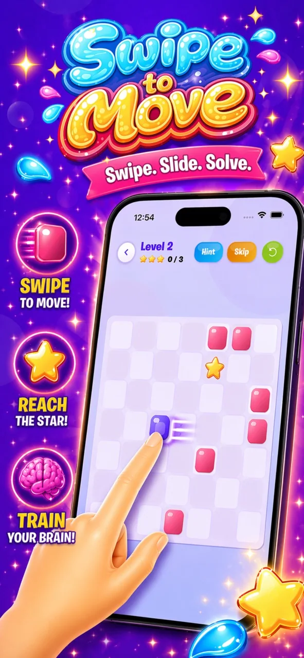 Gel Glide store preview: swipe, slide, solve.