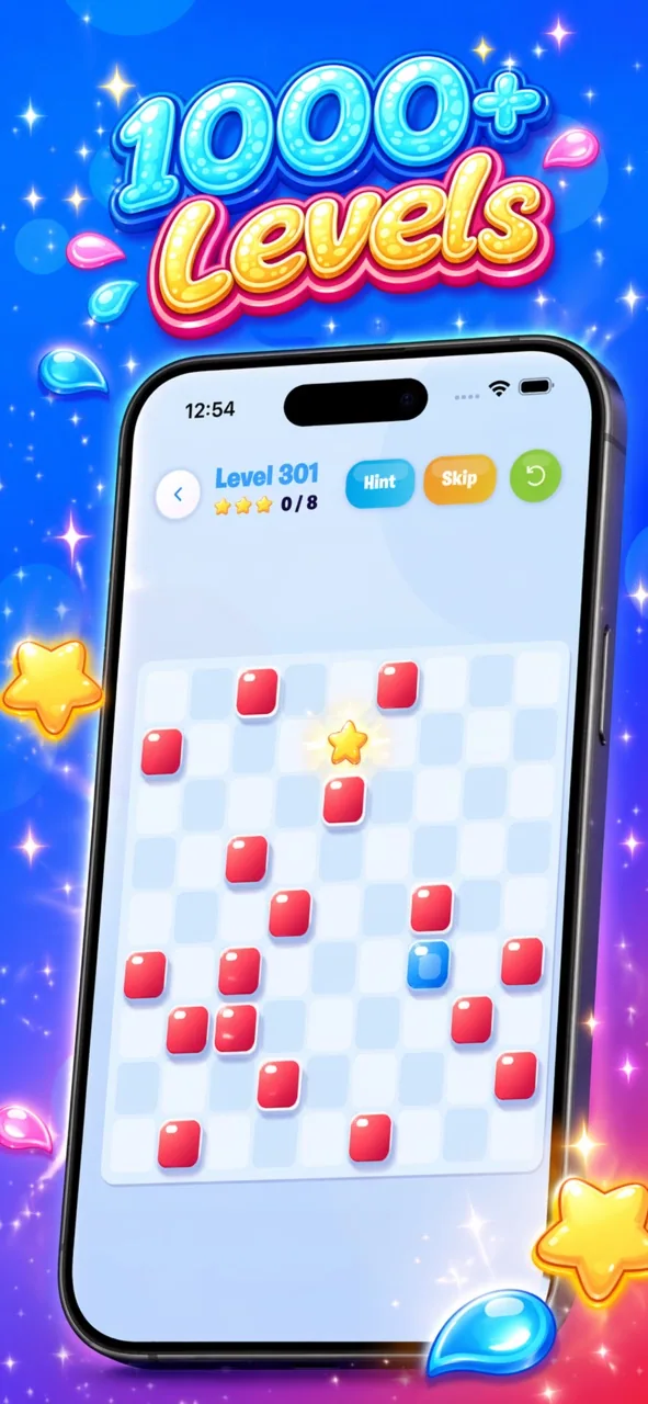 Gel Glide store preview: explore the levels.