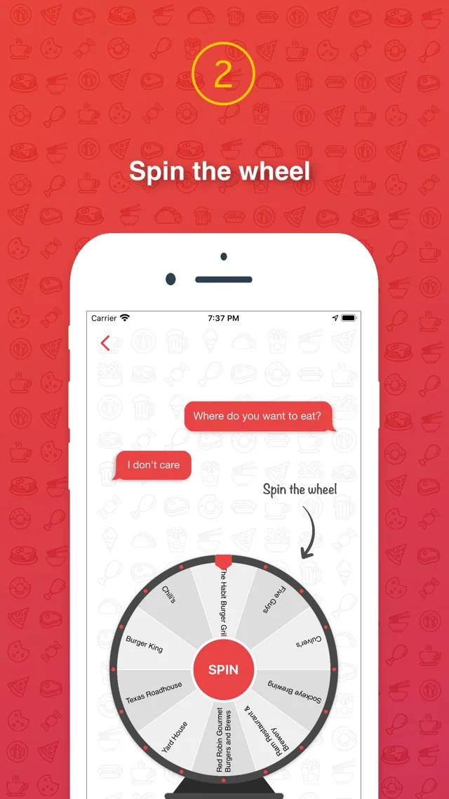 I Don’t Care store preview: spin the wheel.