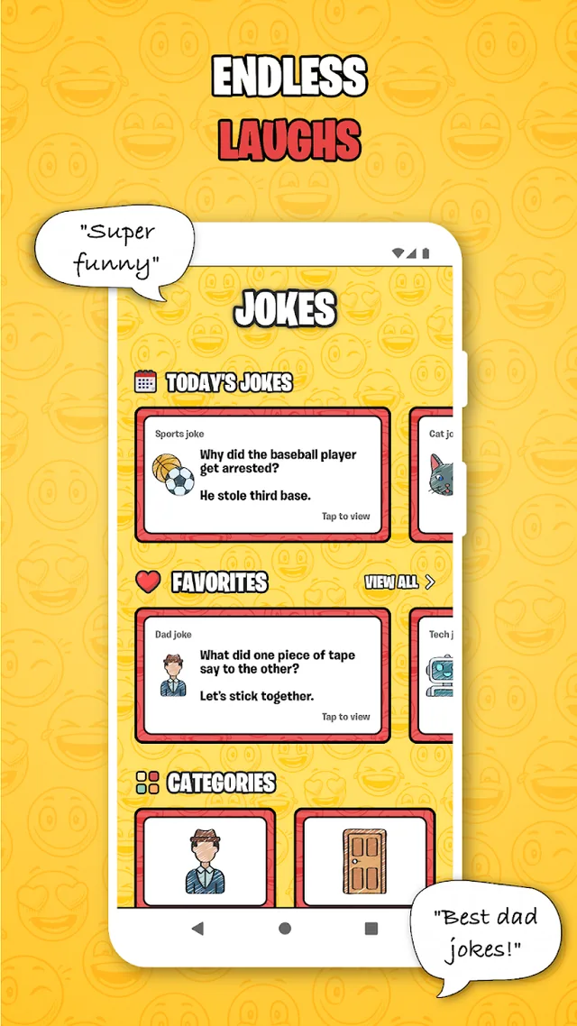 Jokes! store preview: a daily laugh.