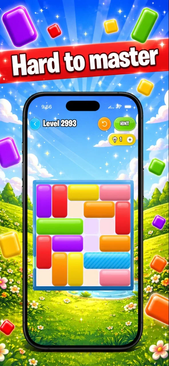 Unblock Me Colors store preview: tougher challenges.